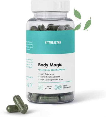 Body Magic Chlorophyll Capsules Steady Energy Support Greens